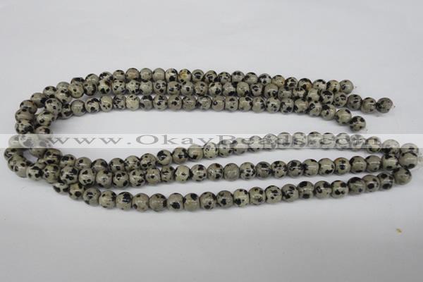 CRO101 15.5 inches 8mm round dalmatian jasper beads wholesale