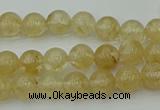 CRO1020 15.5 inches 4mm round yellow watermelon quartz beads