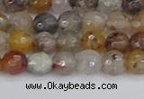 CRO1196 15.5 inches 6mm faceted round mixed lodalite quartz beads