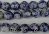 CRO125 15.5 inches 10mm round blue spot gemstone beads wholesale