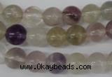 CRO135 15.5 inches 9mm round fluorite gemstone beads wholesale