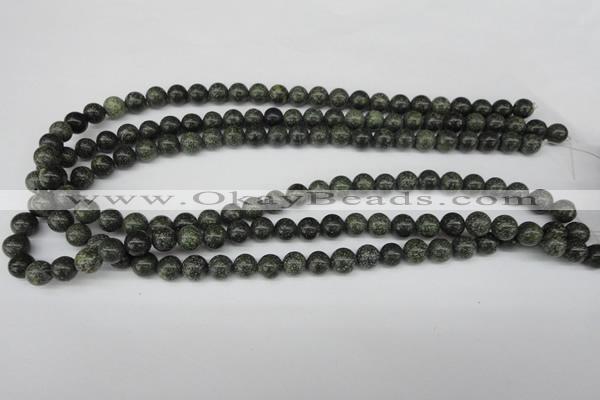 CRO140 15.5 inches 8mm round green lace gemstone beads wholesale