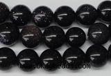 CRO229 15.5 inches 10mm round blue goldstone beads wholesale