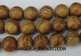 CRO249 15.5 inches 10mm round grain stone beads wholesale