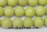 CRO290 15.5 inches 12mm round lemon jade beads wholesale