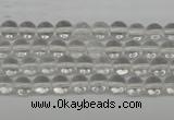 CRO35 15.5 inches 6mm round white crystal beads wholesale