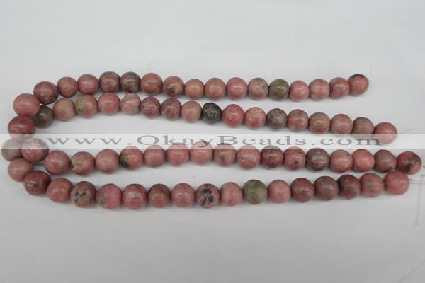 CRO359 15.5 inches 12mm round rhodochrosite gemstone beads wholesale