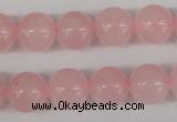 CRO397 15.5 inches 14mm round rose quartz beads wholesale