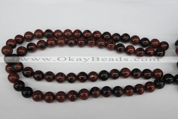 CRO398 15.5 inches 14mm round mahogany obsidian beads wholesale