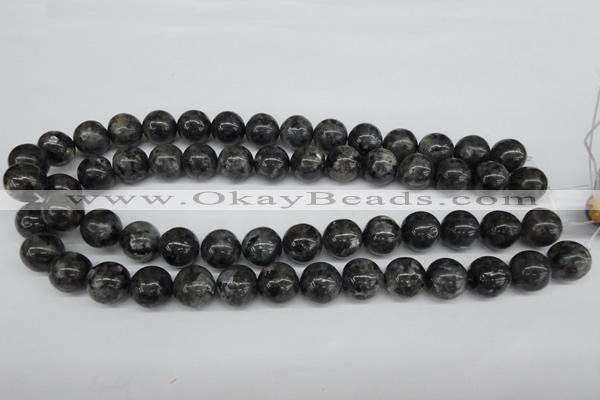 CRO399 15.5 inches 14mm round black labradorite beads wholesale