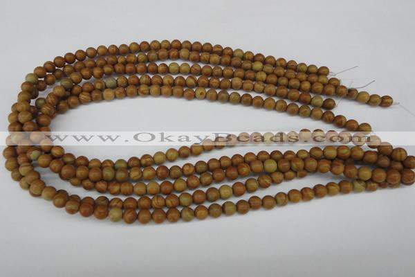 CRO41 15.5 inches 6mm round grain stone beads wholesale