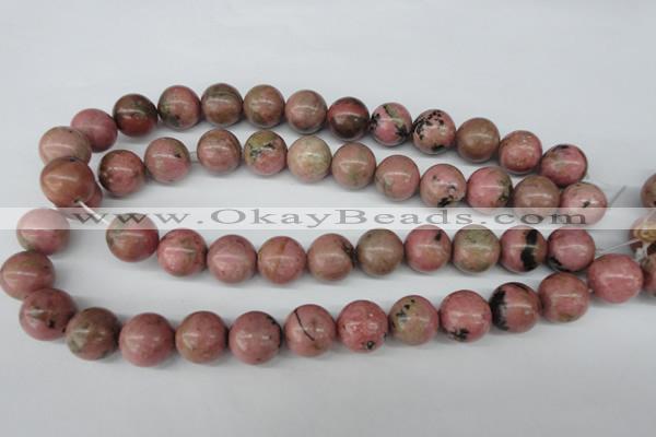 CRO427 15.5 inches 16mm round rhodochrosite beads wholesale