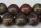 CRO445 15.5 inches 16mm round rainrow jasper beads wholesale