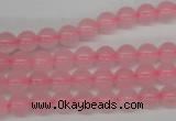 CRO48 15.5 inches 6mm round rose quartz beads wholesale