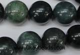 CRO480 15.5 inches 18mm round moss agate beads wholesale