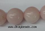 CRO545 15.5 inches 20mm round rose quartz beads wholesale