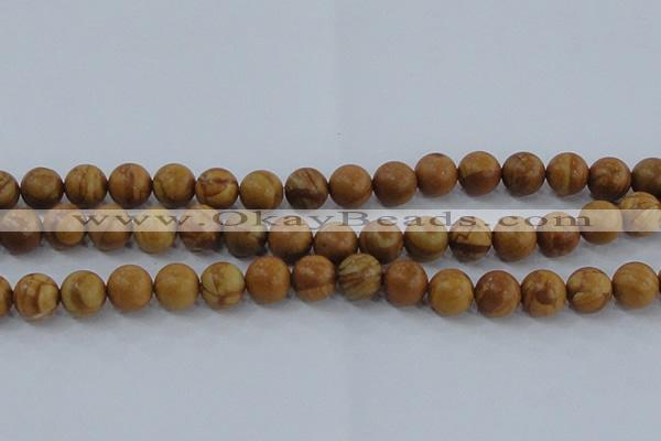 CRO554 15.5 inches 10mm round grain stone beads wholesale