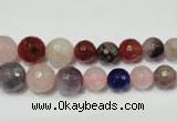 CRO728 15.5 inches 6mm – 14mm faceted round mixed gemstone beads