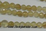 CRO747 15.5 inches 6mm – 14mm faceted round watermelon yellow beads