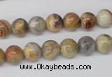 CRO84 15.5 inches 8mm round crazy lace agate beads wholesale