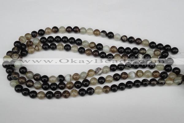 CRO85 15.5 inches 8mm round agate gemstone beads wholesale