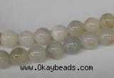 CRO88 15.5 inches 8mm round agate gemstone beads wholesale