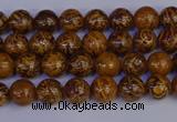 CRO880 15.5 inches 4mm round elephant blood stone beads