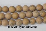 CRO91 15.5 inches 8mm round Chinese wood jasper beads wholesale