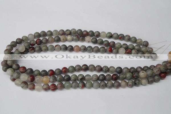 CRO92 15.5 inches 8mm round bloodstone beads wholesale