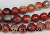 CRO99 15.5 inches 8mm round red jasper beads wholesale