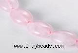 CRQ01 A grade 10*14mm oval natural rose quartz beads wholesale