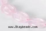 CRQ02 A grade 13*18mm oval natural rose quartz beads Wholesale