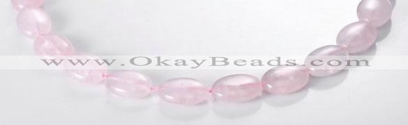 CRQ02 A grade 13*18mm oval natural rose quartz beads Wholesale