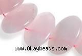 CRQ03 16 inches 20*38mm oval rose quartz beads Wholesale