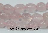 CRQ112 15.5 inches 10*13mm nugget natural rose quartz beads