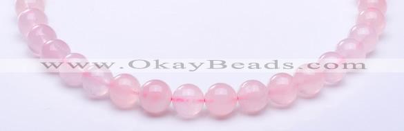 CRQ16 15.5 inches 10mm round natural rose quartz beads Wholesale