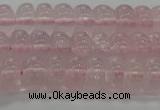 CRQ188 15.5 inches 6*10mm rondelle natural rose quartz beads