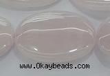 CRQ237 15.5 inches 22*30mm oval rose quartz beads wholesale