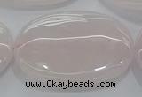 CRQ238 15.5 inches 30*40mm oval rose quartz beads wholesale