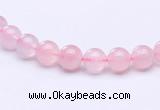 CRQ25 15.5 inches 4mm round natural rose quartz beads Wholesale