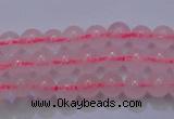 CRQ250 15.5 inches 4mm round rose quartz beads Wholesale