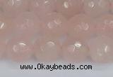 CRQ291 15.5 inches 10mm faceted round rose quartz gemstone beads