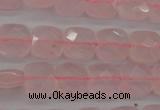 CRQ365 15.5 inches 8*8mm faceted square rose quartz beads