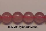 CRQ461 15.5 inche 6mm round AA grade Madagascar rose quartz beads