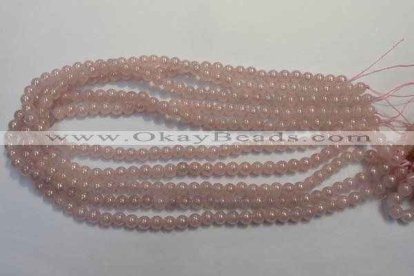 CRQ501 15.5 inches 6mm round AB-color rose quartz beads