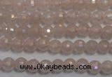 CRQ511 15.5 inches 6mm faceted round AB-color rose quartz beads