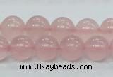 CRQ53 15.5 inches 12mm round natural rose quartz beads wholesale