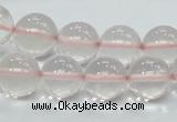 CRQ54 15.5 inches 14mm round natural rose quartz beads wholesale