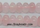 CRQ55 15.5 inches 10*16mm rondelle natural rose quartz beads