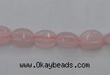 CRQ608 15.5 inches 8*10mm oval rose quartz beads wholesale